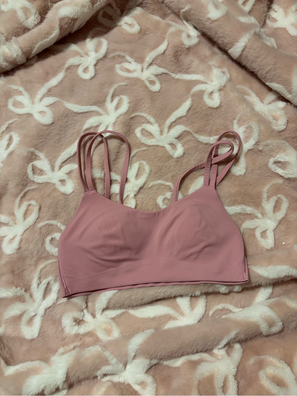 lululemon athletica Mauve Pink Double-Strap Sports Bra